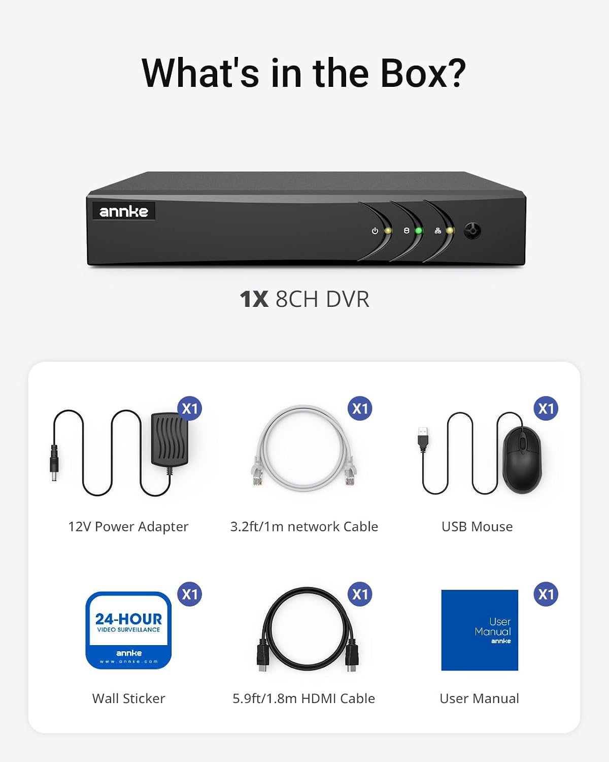 annke 8 channel 3k lite h.265+ security dvr, view 10