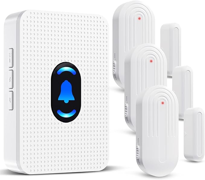 Daytech Wireless Door Chime Alarm System - 800ft Long Range