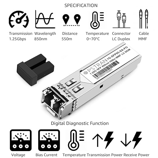 OPSTRAN 1000BASE-SX SFP Optical Transceiver Module Compatible (10pcs)