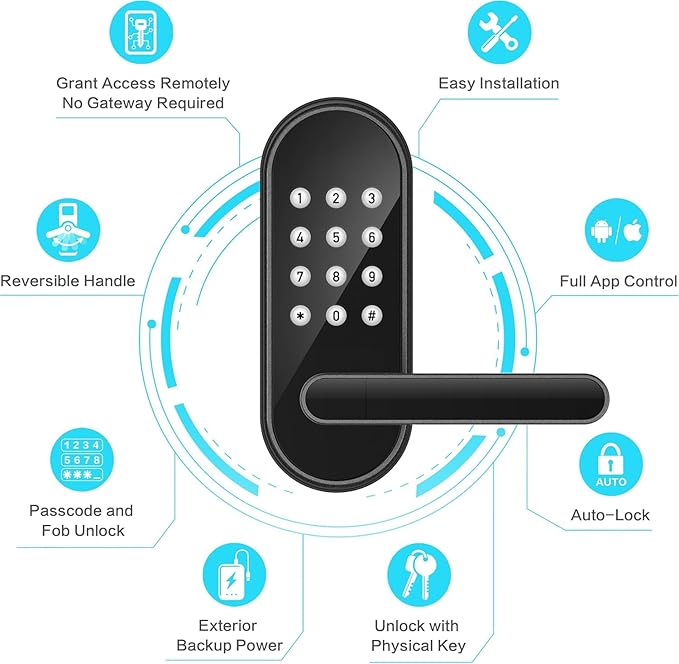 Keyless Entry Keypad Smart Door Lock