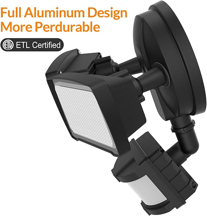 LEPOWER LED Security Lights Motion Sensor Light Outdoor, 30W 3200LM Motion