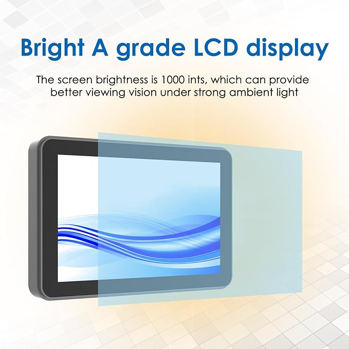 10.1 Inch 1000 Nits Sunlight Readable Multi Touch PCAP Open Frame Touch Screen