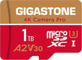 【5-Years Data Recovery】 GIGASTONE 1TB Micro SD Card, 4K Camera Pro, R/W up to