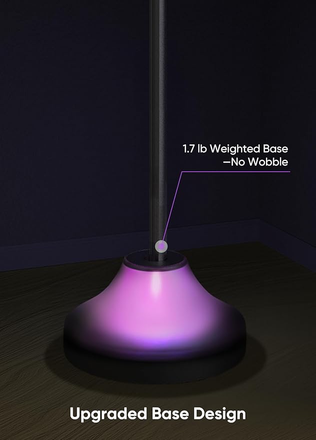 RGB&IC Smart Corner Floor Lamp – 20 W/1100 lm, 24‑Zone DIY & Music‑Sync LED