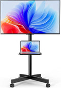 HOLMAXD Mobile TV Stand for 23-65 Inch LCD LED Flat/Curved Panel Screen TVs