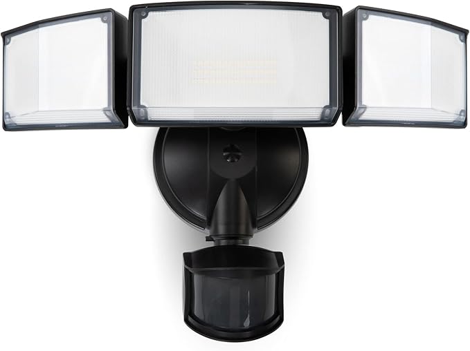 LUTEC 72W 7500LM LED Security Lights Motion Sensor Light Outdoor, 5000K Daylight