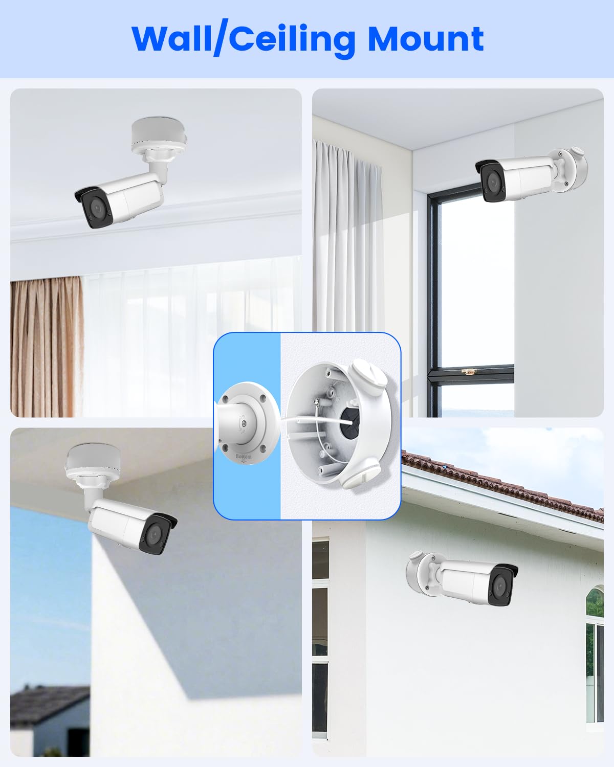 ku-ds-1260zj aluminum security camera junction box for hik, view 9