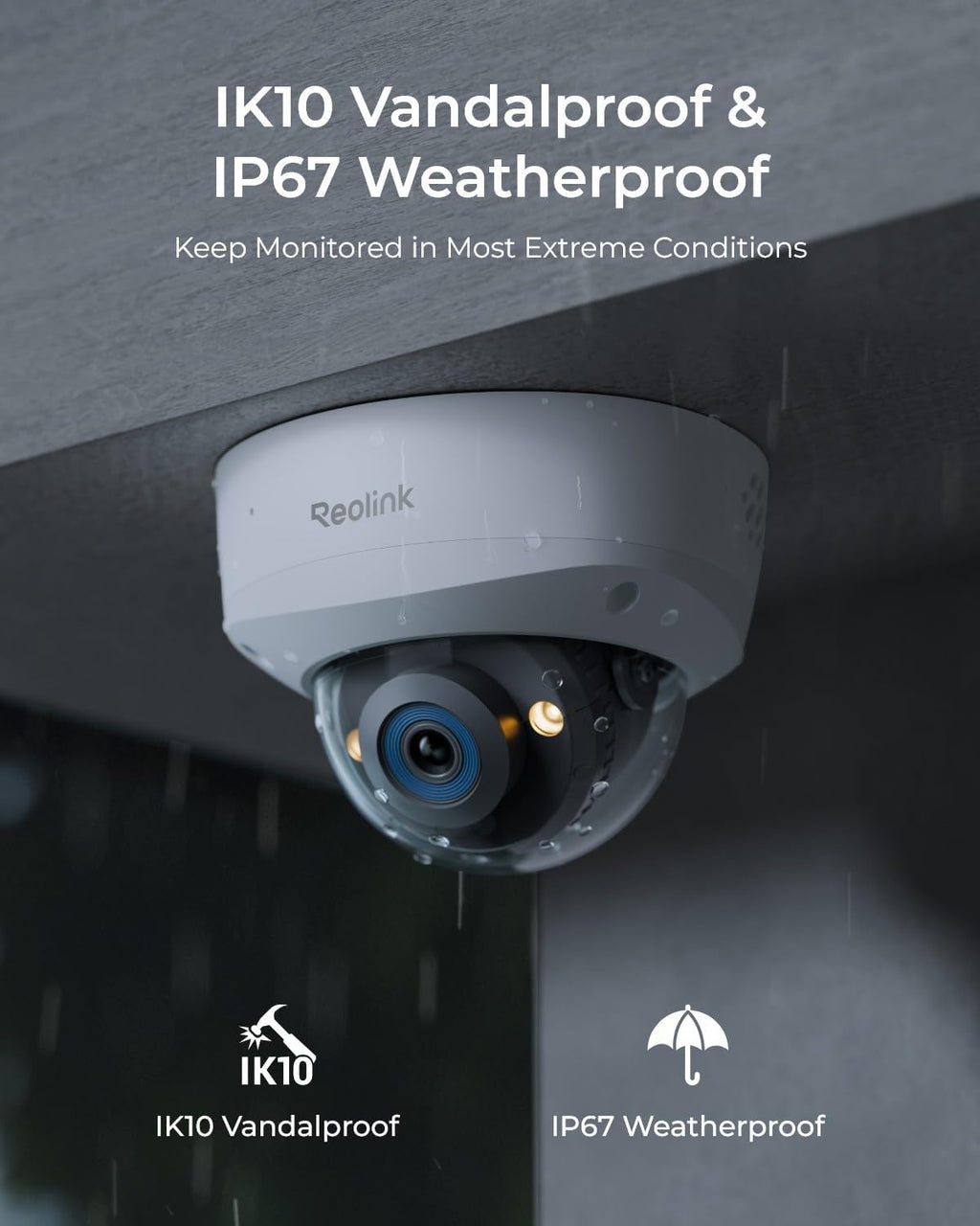 reolink rlc-1240a 12mp vandal-proof outdoor poe security camera, side view