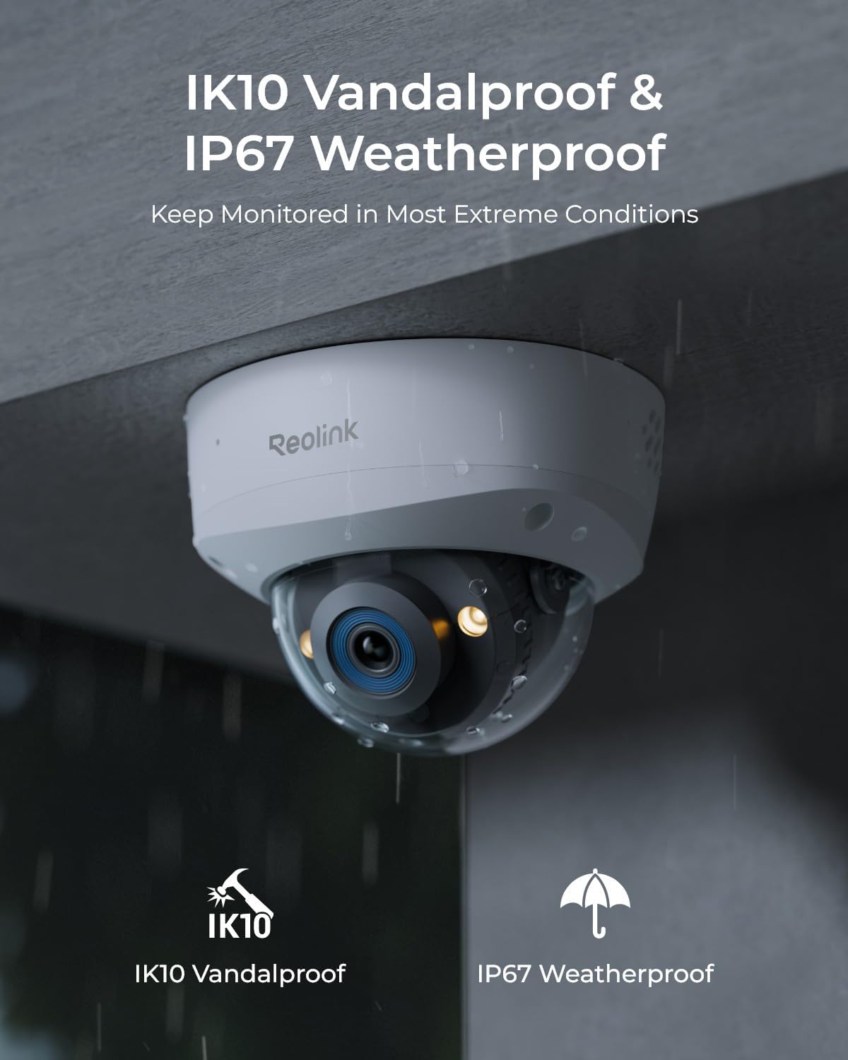 reolink rlc-1240a 12mp vandal-proof outdoor poe security camera, side view