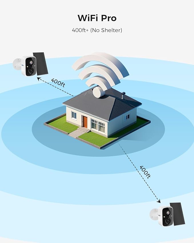 Hiseeu Security Cameras Wireless Outdoor, WiFi Pro 5G/2.4G Cameras