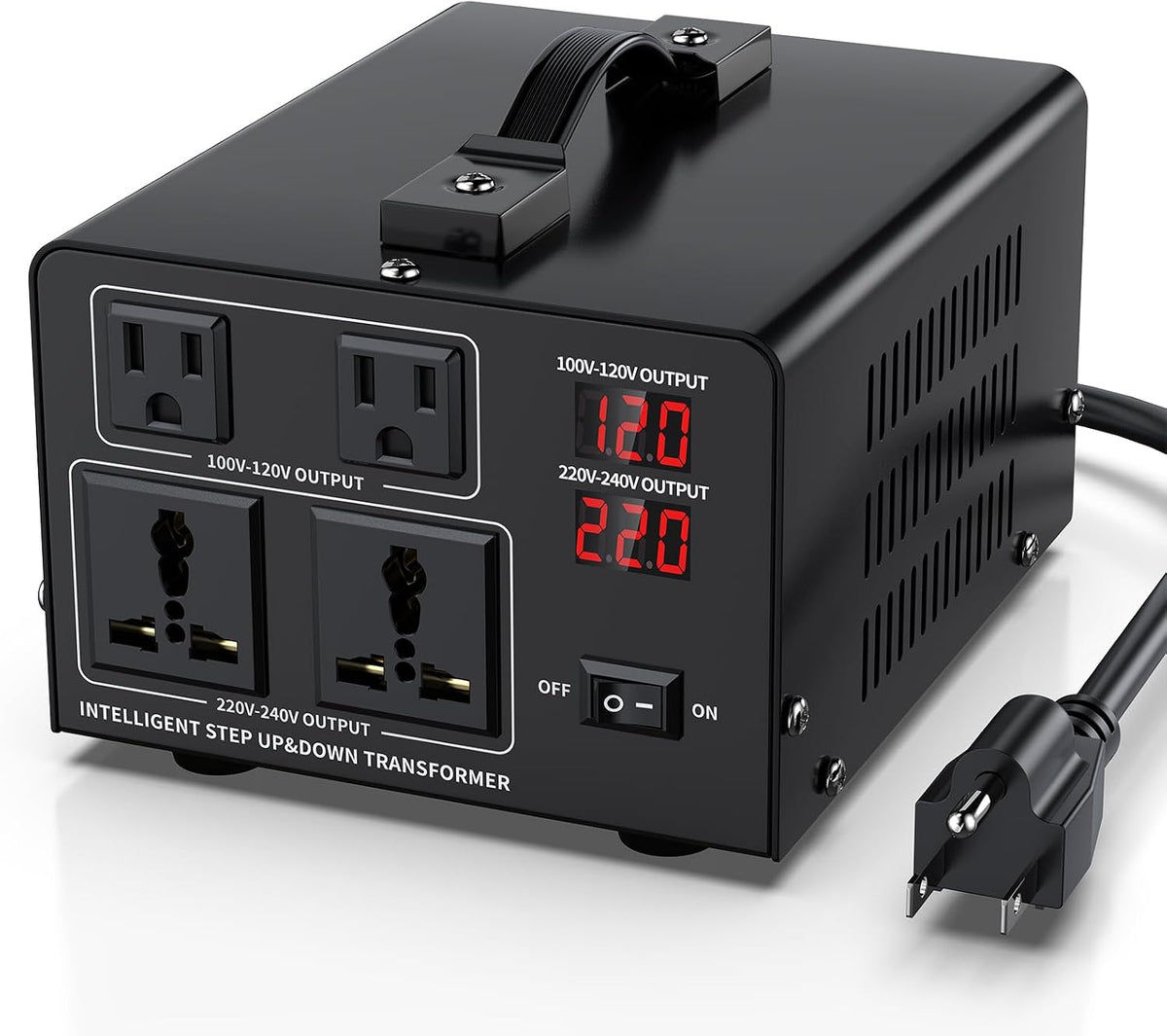 1000W Voltage Converter Transformer Step Up 110V/120V to220V/240V or Step Down