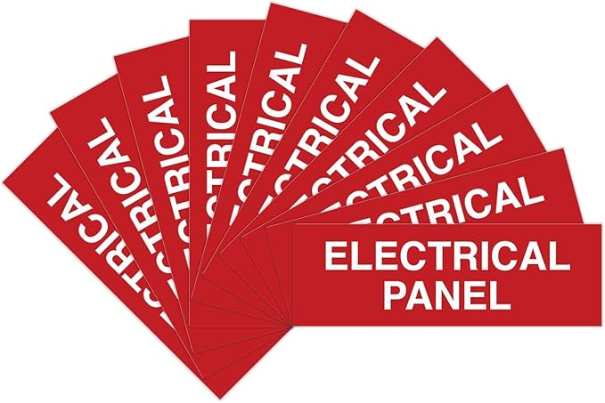 All Quality Basic Electrical Panel Sign (10 Pack)
