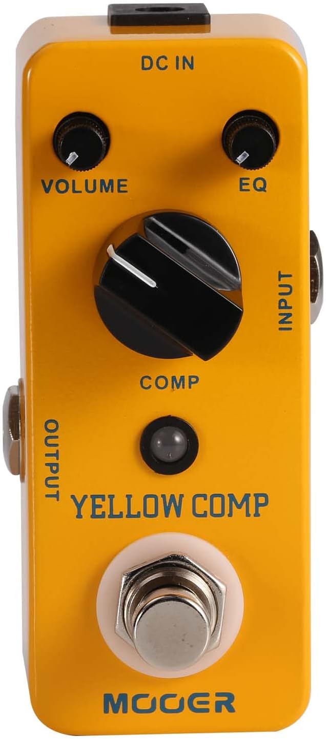 MOOER Yellow Compressor Comp guitar pedal bass compressor, True Bypass guitar