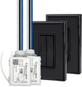 RunLessWire 3-Way Fan & Light Battery-Free DIY Kinetic Wireless Light Switch Kit