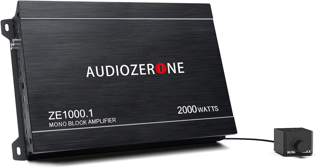 Car Audio Amplifier ZE1000.1 2000W Monoblock Class D MOSFET Subwoofer Audio