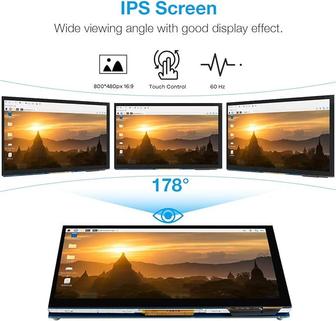 Hosyond 7 Inch Touchscreen IPS DSI Display Compatible