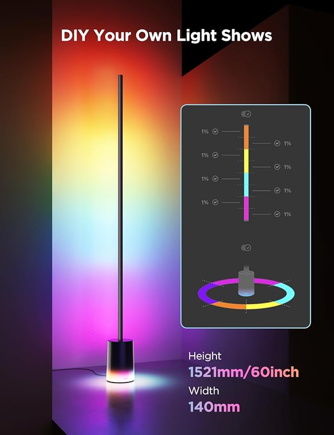 Govee Floor Lamp 2, Warm Cool White LED, Compatible