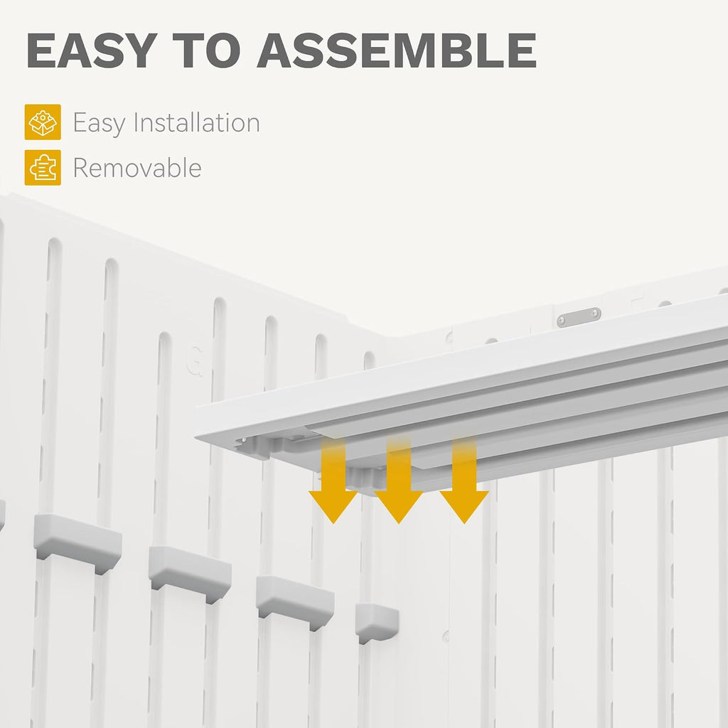 dwvo 2-pack resin storage shed shelves, fit for, package contents