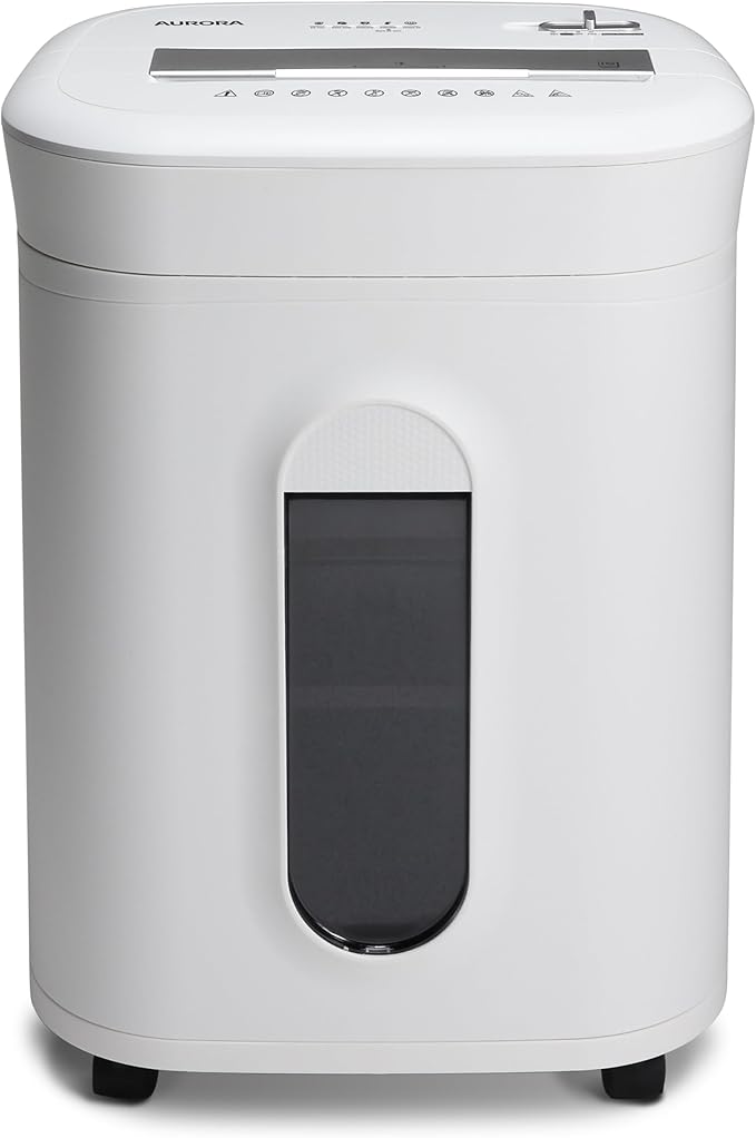 Aurora High-Security 10-Sheet Micro-Cut Paper and Credit Card Shredder