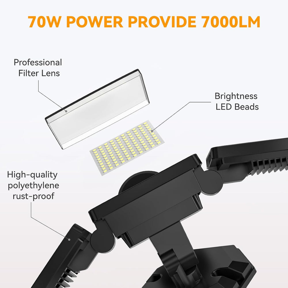 LED Security Lights Motion Sensor Light Outdoor, 7000LM, 6500K, Waterproof, F...
