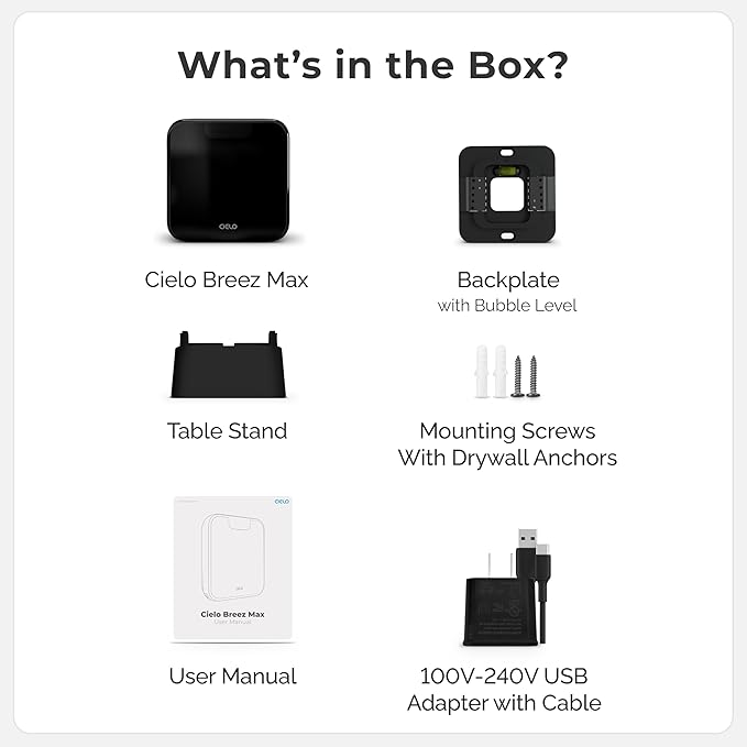 Breez Max | ENERGY STAR CERTIFIED Smart AC Controller | WiFi Thermostat