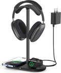 HiWe Universal Headphone Stand, Magnetic Wireless Charger