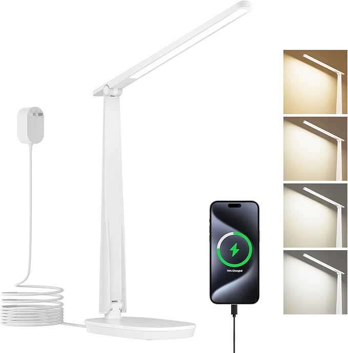 Honeywell LED Desk Lamp for Home Office, Eye-Caring Light