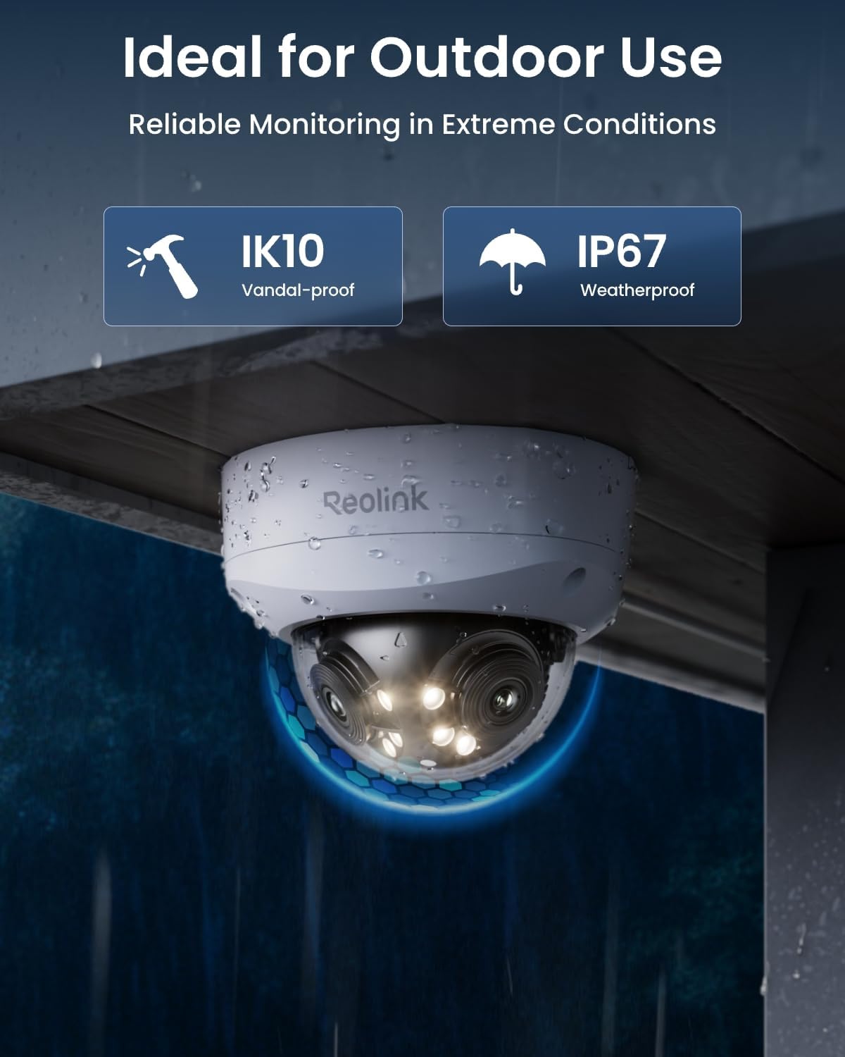 reolink duo 3v poe 16mp dual-lens poe security on a desk or shelf