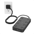 Surge Protector Power Strip, TESSAN Flat Plug Extension Cord