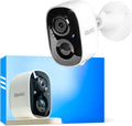 Vicohome 2K Security Camera Wireless Wi-Fi Indoor/Outdoor,Battery Powered,Easy to Setup,PIR Motion Detection,Two Way Audio, Audible Flashlight Siren,2.4GHz, Color Night Vision,180 Days Care Plan