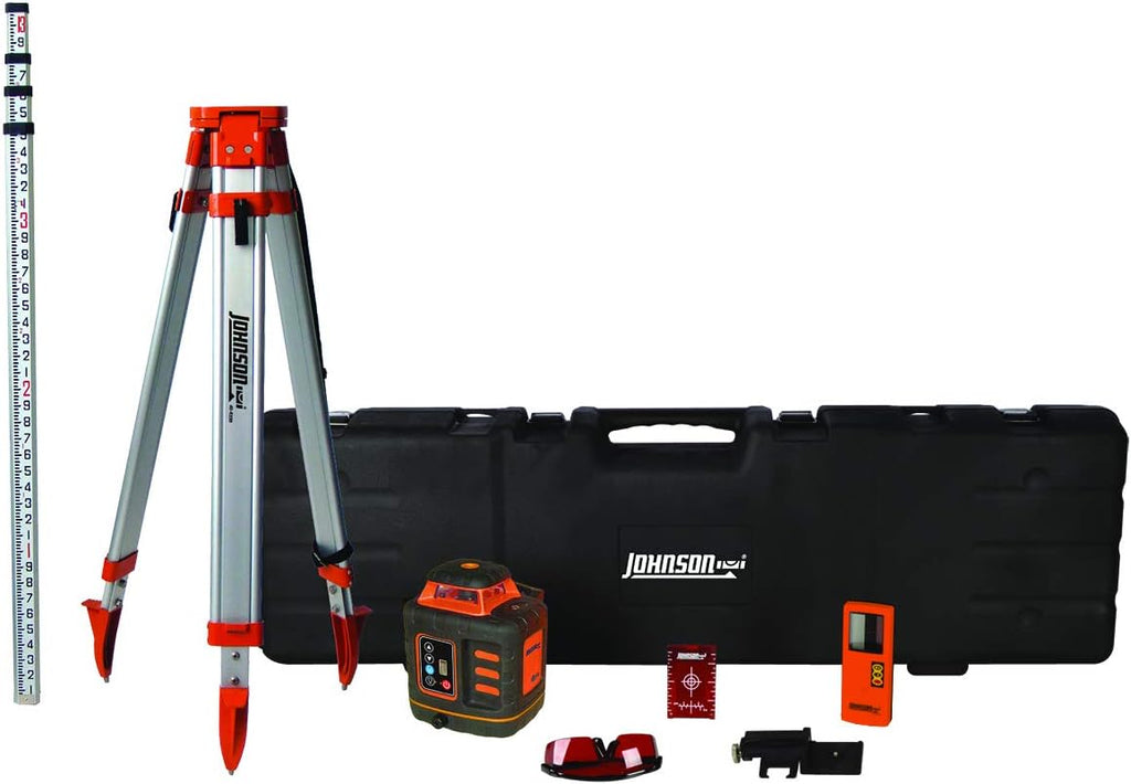 Johnson Level & Tool 99-027K Self-Leveling Rotary Laser System, 1 Kit