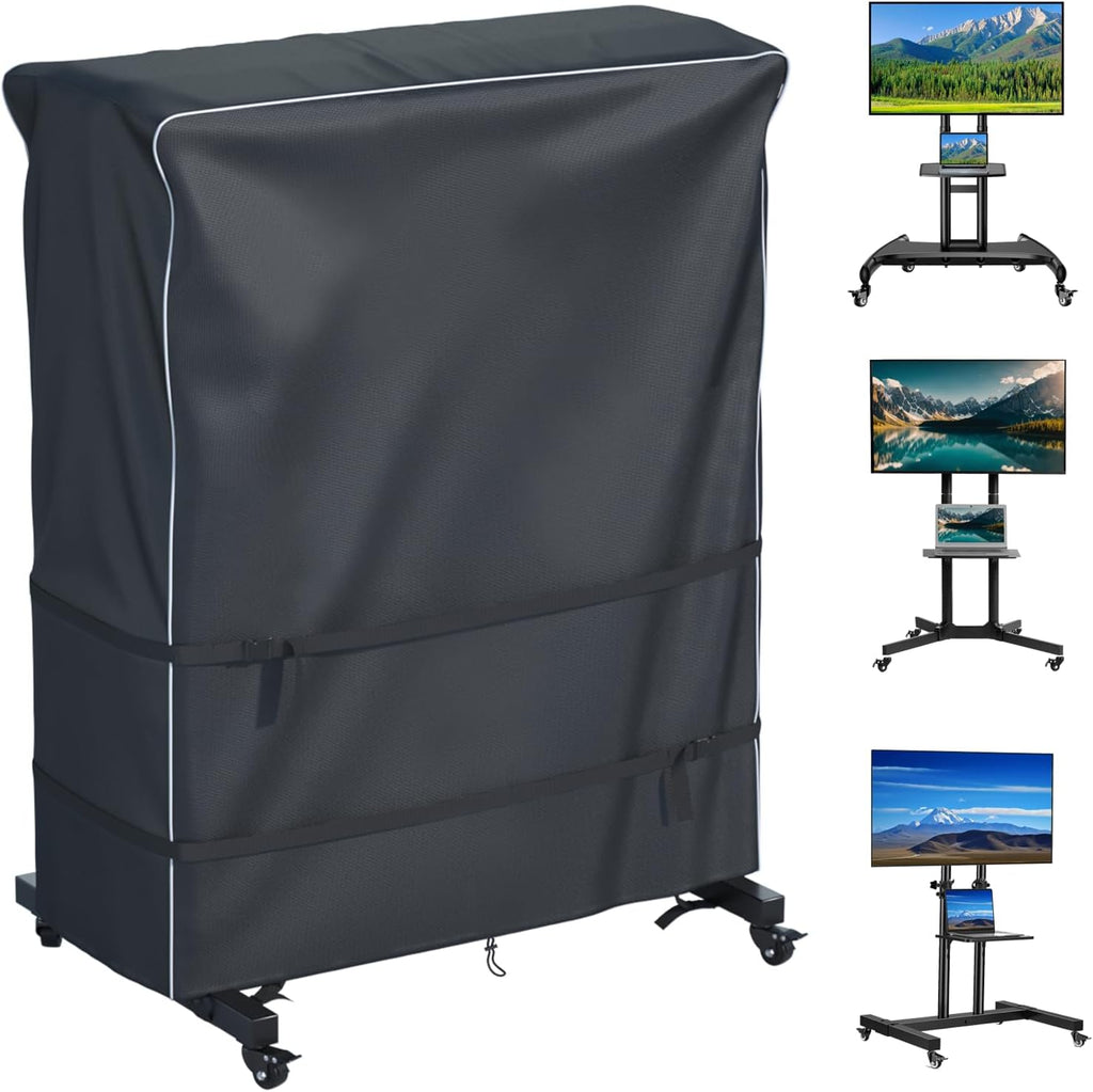 JINLI 70-75 inch outdoor TV trolley cover, courtyard TV cover, Oxford fabric