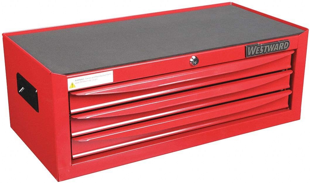 Westward Red Light Duty Intermediate Chest, 9-5/8" H X 26-3/8" W X 12-1/2" D, Number of Drawers: 3-1 Each