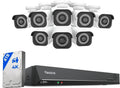 REOLINK 16CH 4K Security Bullet Camera System with 4TB HDD RLK16-800B8