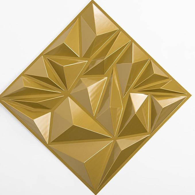 Art3d 33-Pack 3D Wall Panels for Interior Wall Decor, Diamond Textured Feature