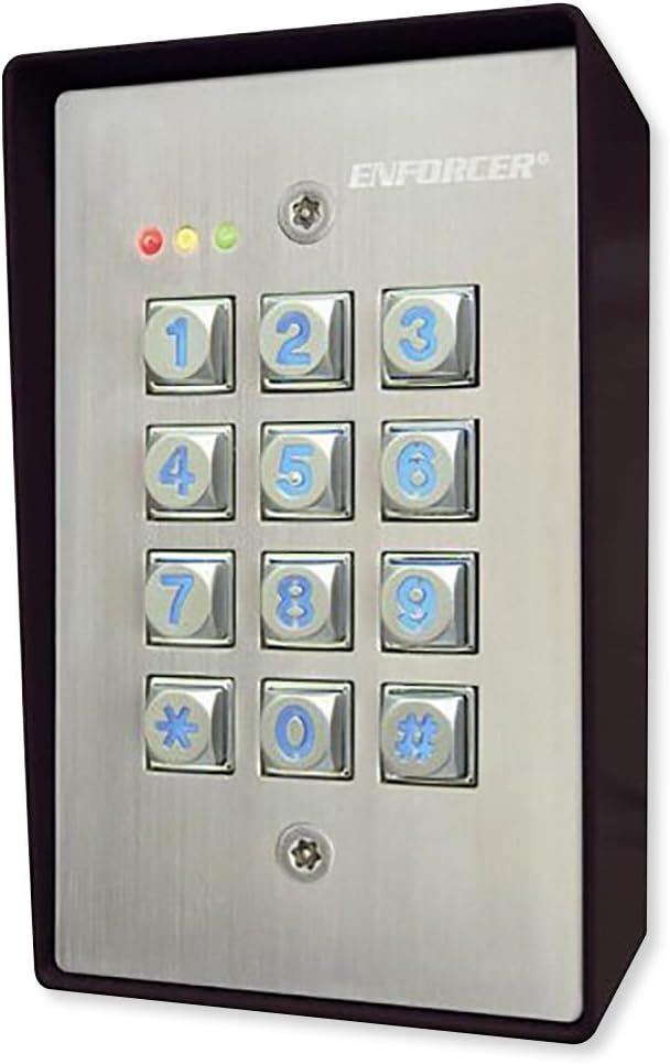 Seco-Larm SK-1123-SQ Weather-Resistant Illuminated Stand-Alone Keypad (1)