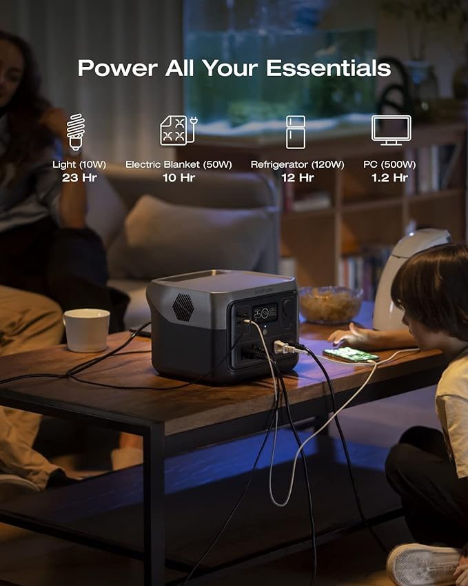 EF ECOFLOW Solar Generator RIVER 2 Pro 768Wh Portable Power Station & 160W