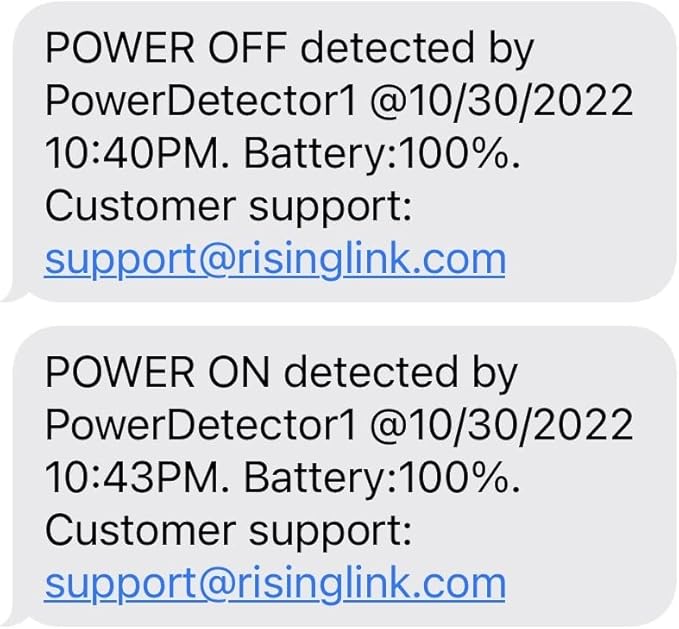 Risinglink Power Failure Alarm, Power Failure Detector,