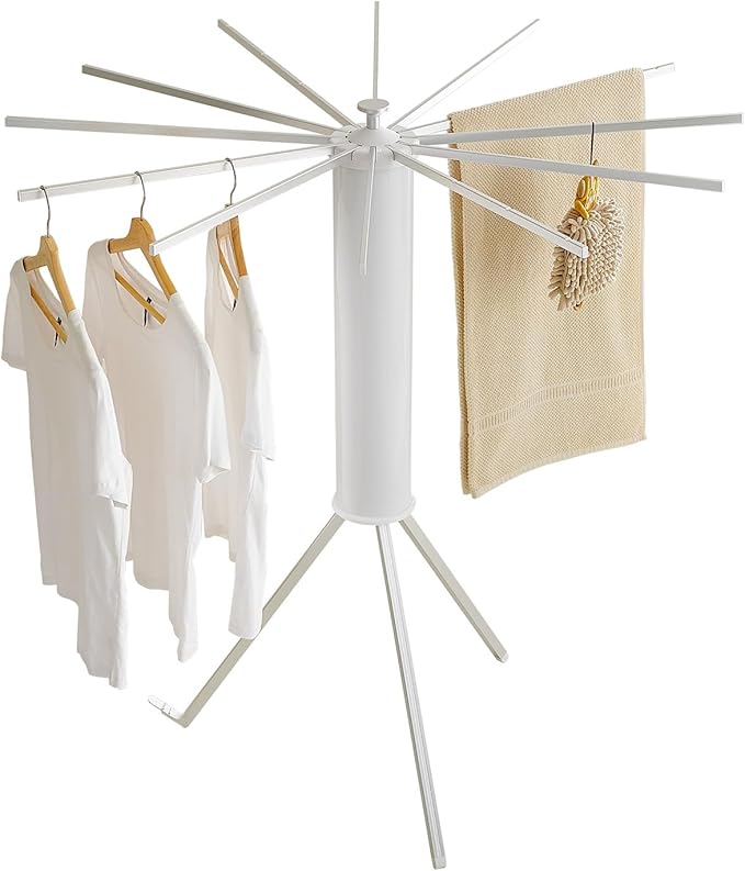 JOOM Tripod Clothes Drying Rack, Garment Rack Portable and Foldable Space
