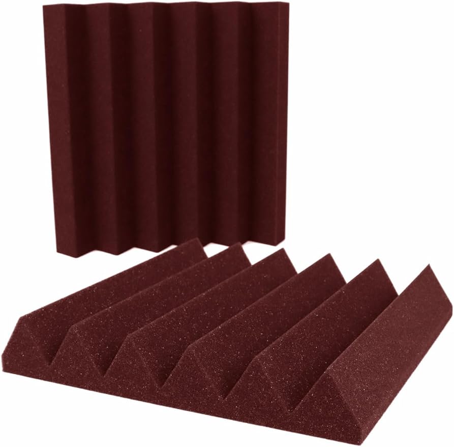 Foam Factory Inc 24 Pack Color Acoustic Foam Panel Studio Soundproofing Wedge