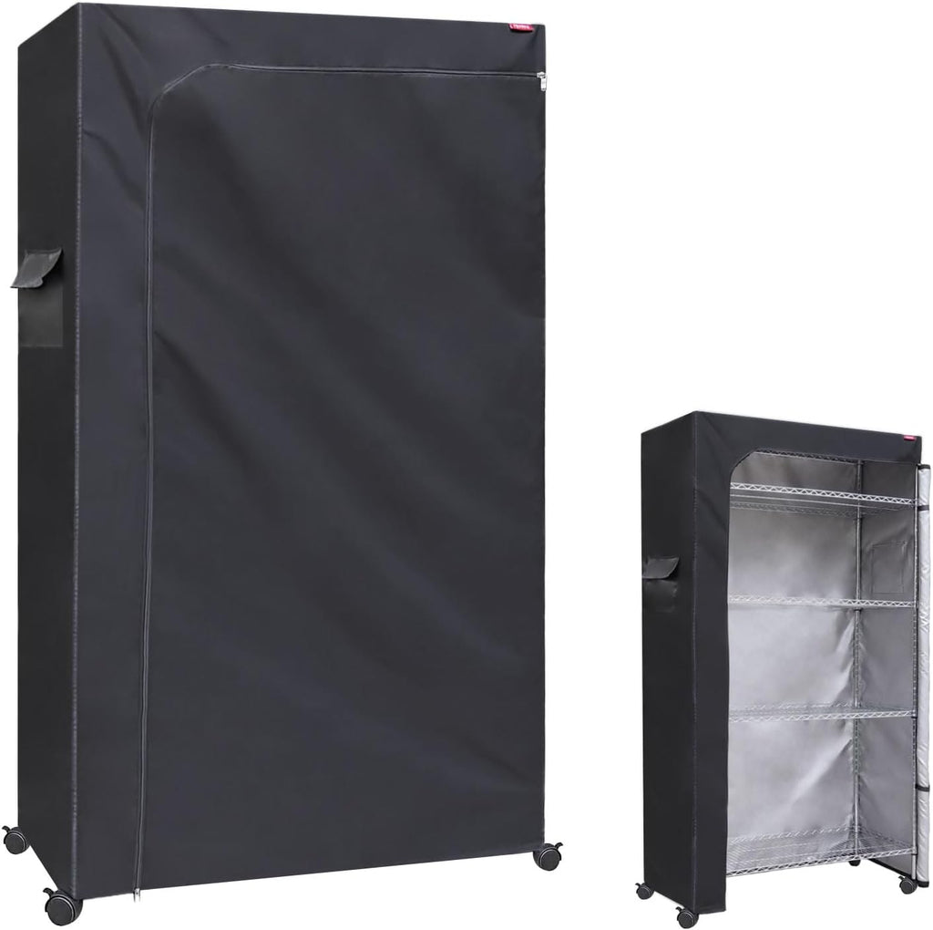 Shelf Dust Covers for Wire Shelving, Fits 48" W x 18" D x 72" H Rack