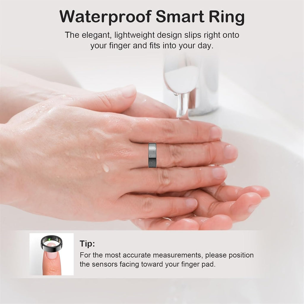 smart ring for women men, sleep activity health, view 9