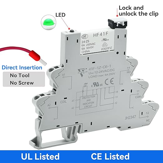 UL Listed 10Pcs Electromagnetic Relay