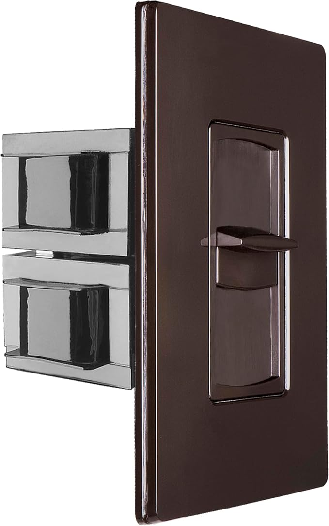 OSD Audio 100W Sleek, Minimalist Design in Wall Volume Control, Slider Brown