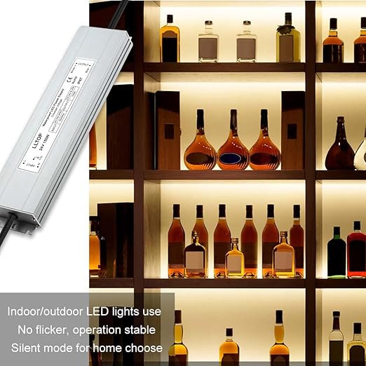 LLTOP LED Driver 150 Watts 100-264V AC to 24V DC 6.25A Power Supply Waterproof