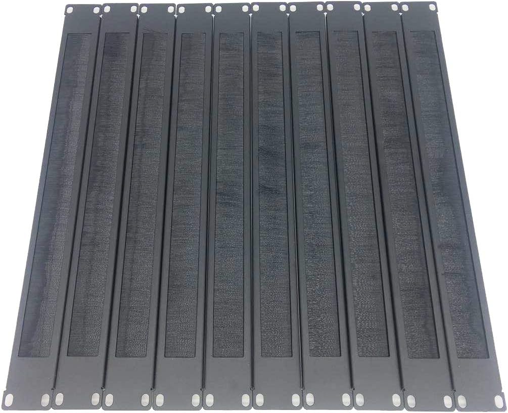 QiaoYoubang 10 Pack 1U Horizontal Rack Mount Cable Management Panel
