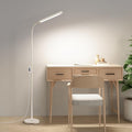White LED Reading Floor Lamp, Bright 12W Dimmable Standing Light, Adjustable