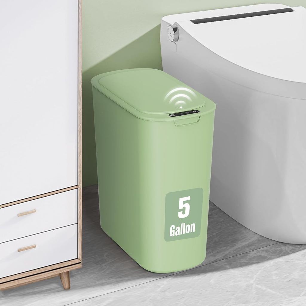 Cesun Motion Sensor Trash Can, 5 Gallon Automatic Bathroom Garbage Can