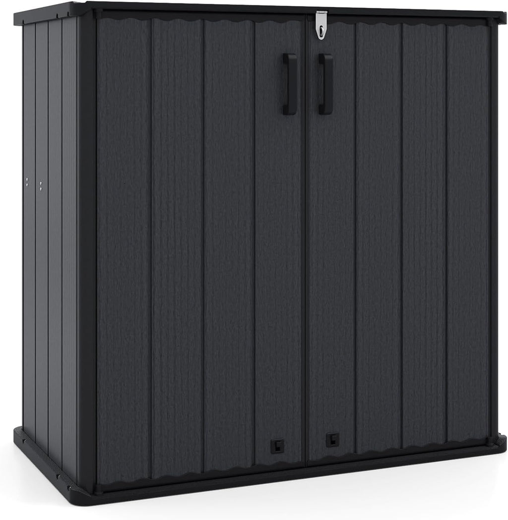 Tangkula 23.5 Cu.ft Outdoor Storage Shed with Lockable Door