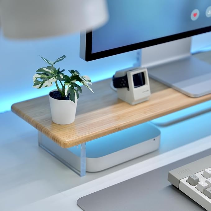 ROCDEER Bamboo Monitor Stand Riser